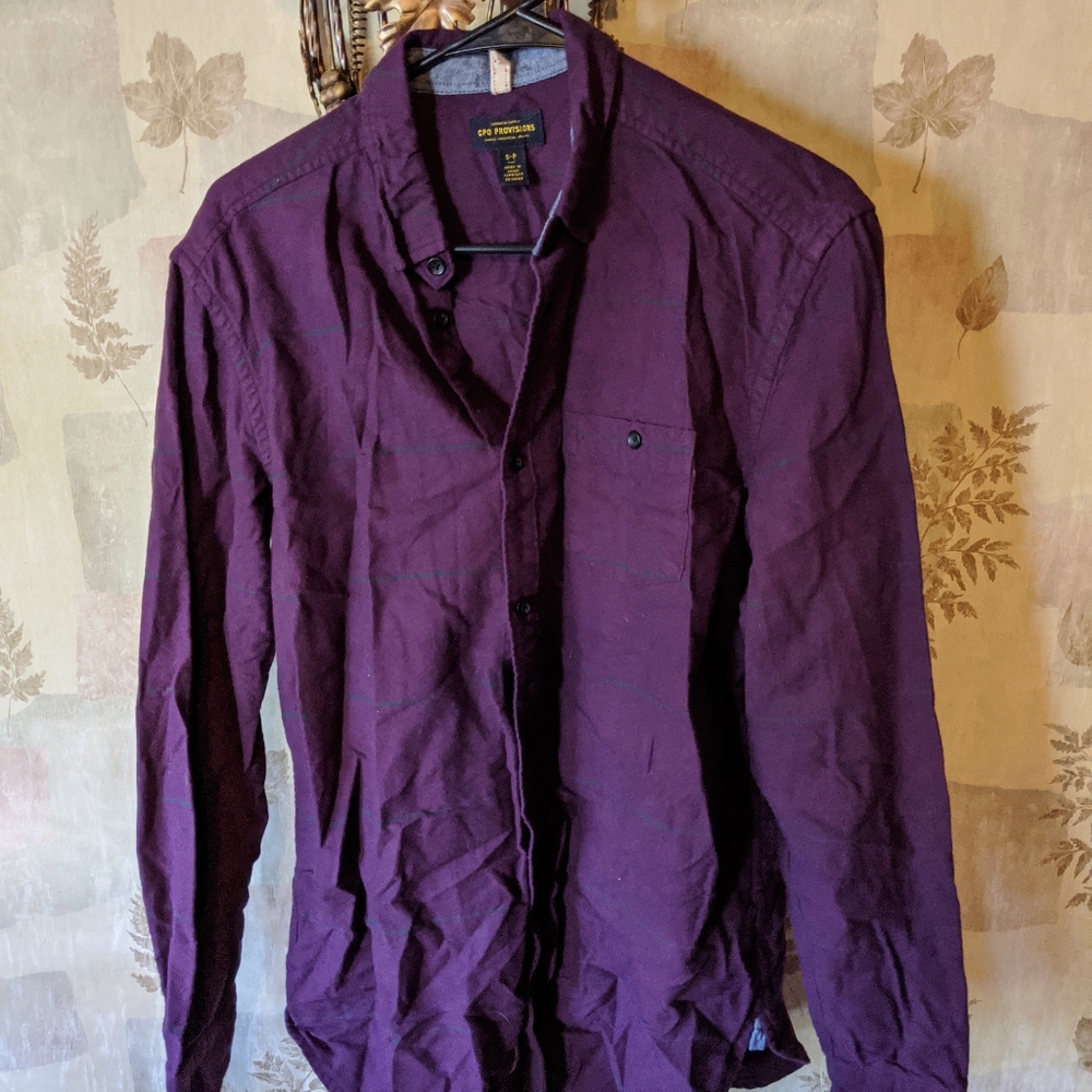 CPO Provisions striped button down